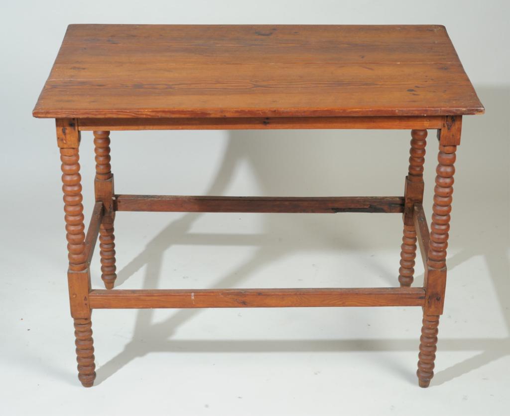 19th c. Pine & Cherry Twist Leg Table (1 of 4)
