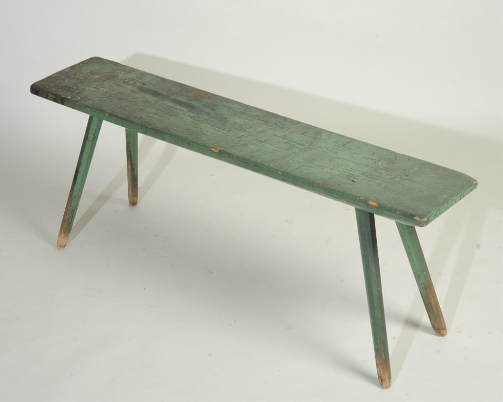 Green Painted Country Bench (1 of 7)