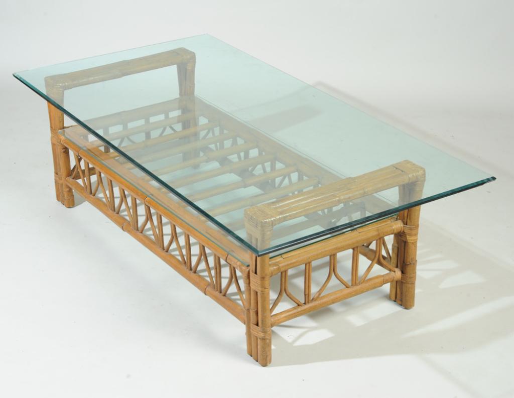 Rattan Side Table (1 of 3)