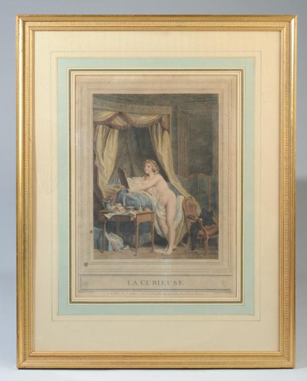 Three 18th C. French Engravings, Framed (1 of 7)