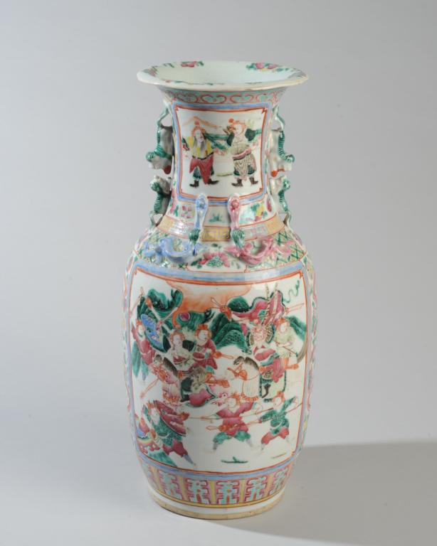 Chinese Famille Rose Canton Vase (1 of 8)