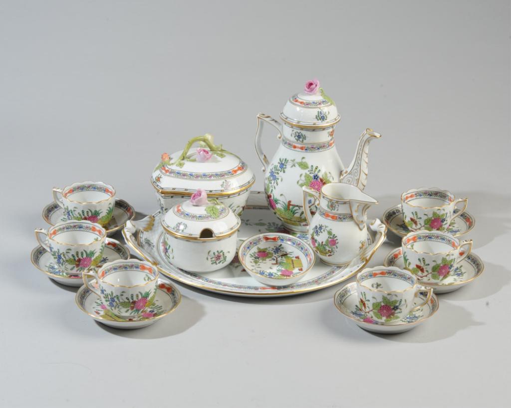 Herend Indian Basket FD Coffee / Mocha Set+ (1 of 12)