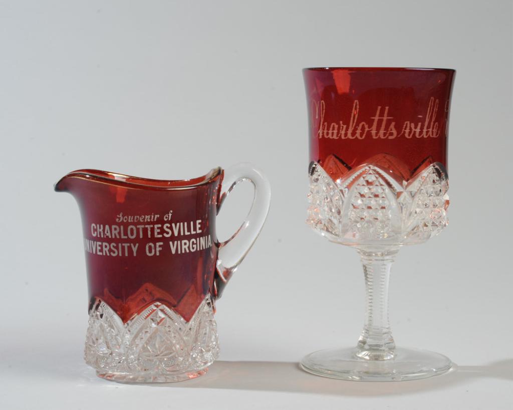 Charlottesville Ruby Flash Glass Lot (1 of 3)