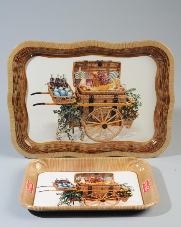 Two 1958 Coca Cola Serving trays (1 of 3)