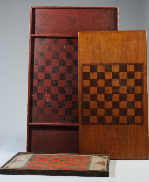 Three Country Folk Art Game Boards (1 of 6)