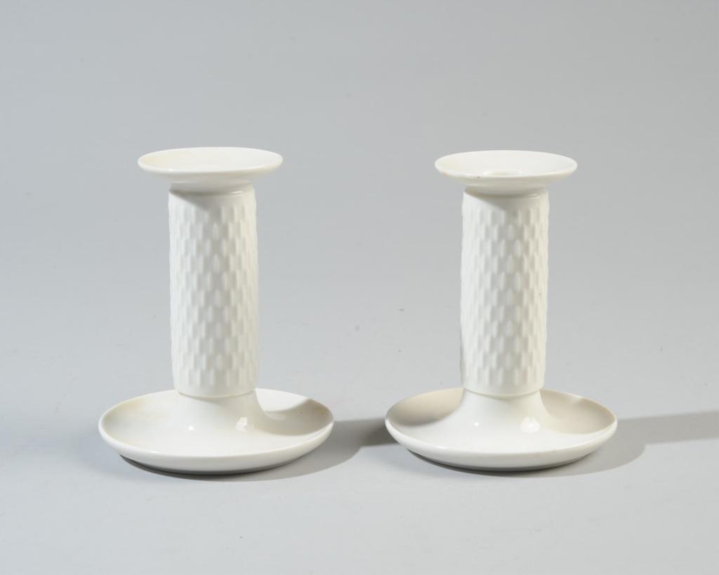 Pair Royal Copenhagen "Wheat" Candlesticks (1 of 2)
