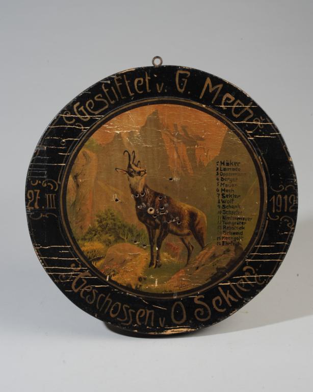 1912 Bavarian German Wooden Shooting Target (1 of 7)