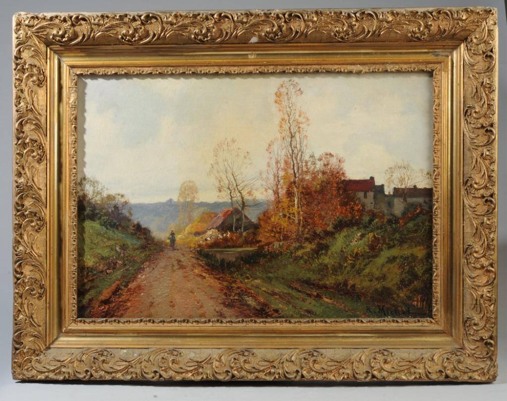 R. Michel, 19th C. Oil on Canvas (1 of 4)