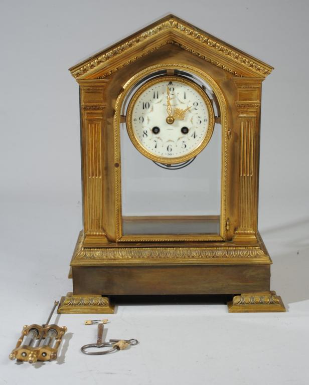 Tiffany & Co. French Gilt Bronze & Crystal Clock (1 of 8)