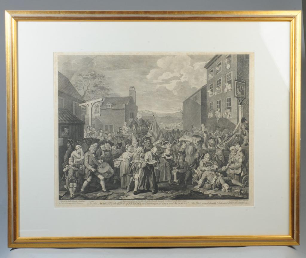 Wm. Hogarth Print: The March to Finchley (1 of 6)
