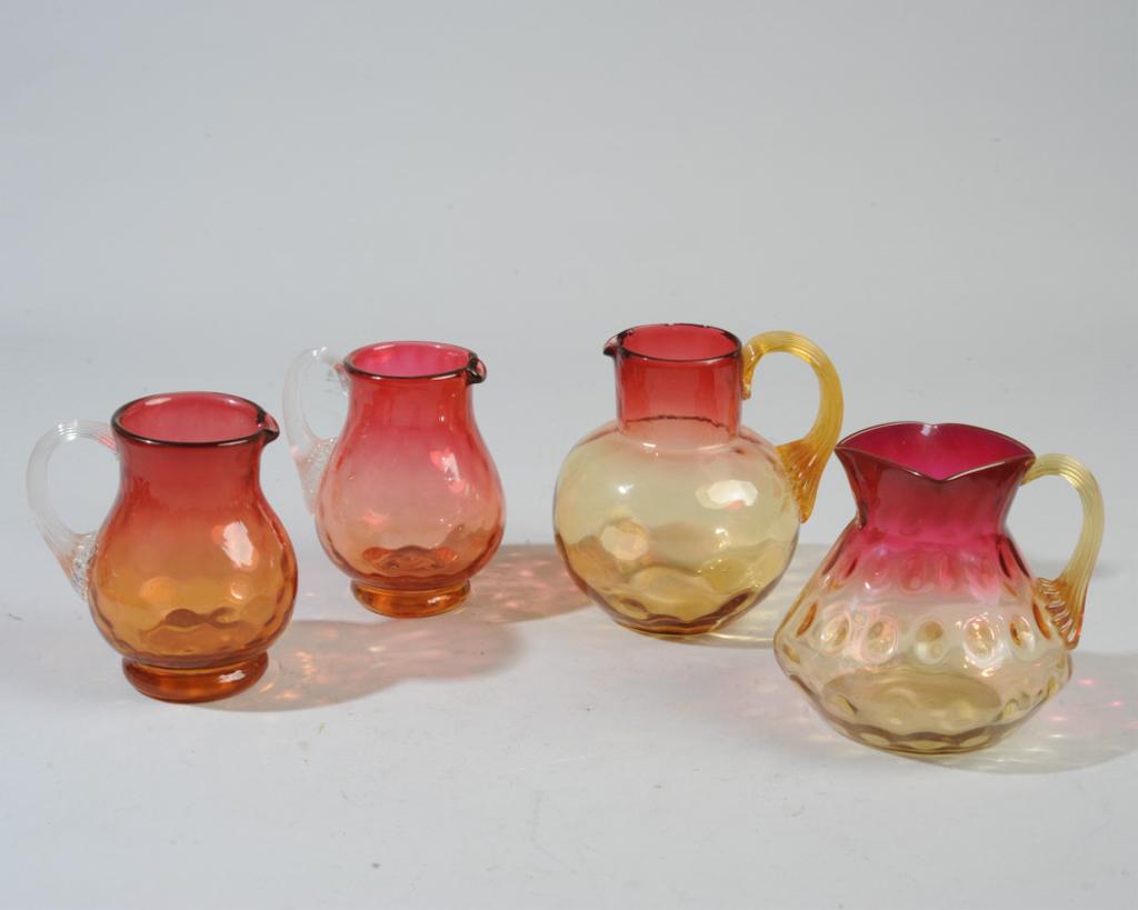 Four Amberina Glass Pitchers (1 of 7)