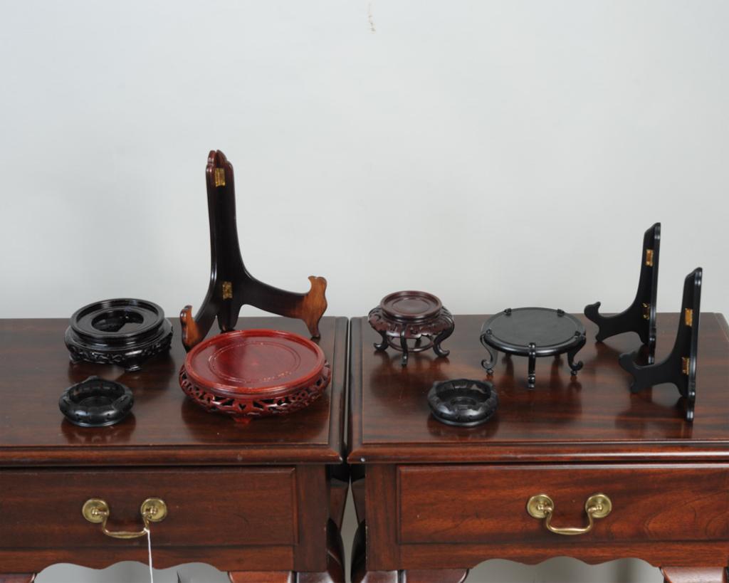 Mixed Grouping Wooden Asian Stands + (1 of 3)