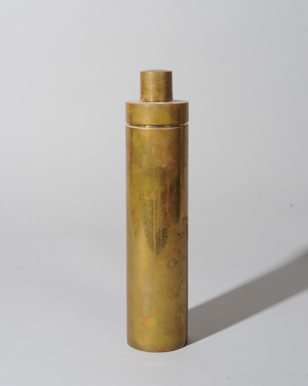 Vintage Brass Canister Form Shaker (1 of 3)