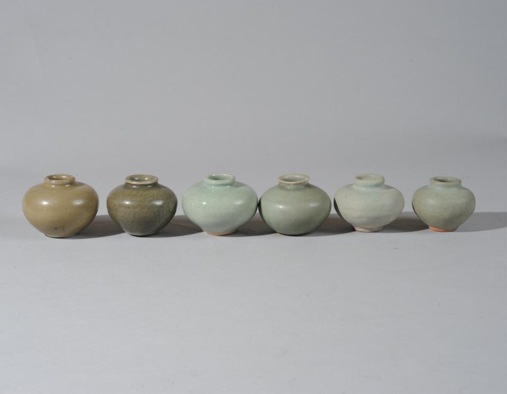 Six Ming Celadon Jarlets (1 of 10)
