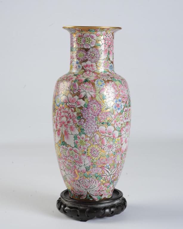 Chinese Famille Rose Millefleur Vase (1 of 3)