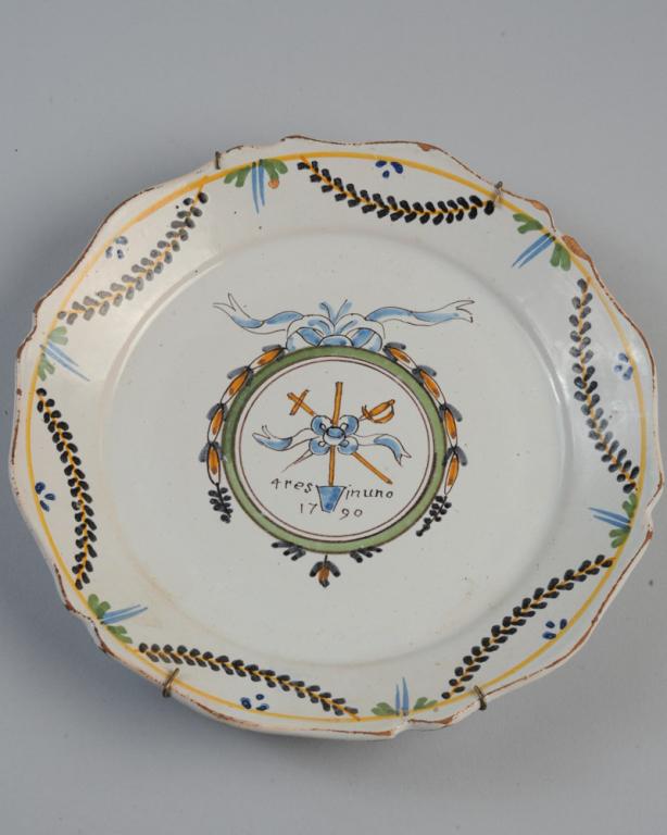 18th C. French Revolutionary Faience Plate (1 of 4)