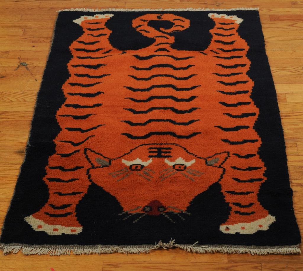 Vintage Tibetan Tiger Rug (1 of 4)