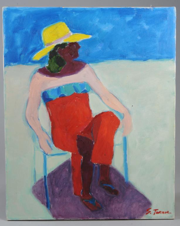 Sally Turner (American, 20th C.) Oil on Canvas (1 of 4)
