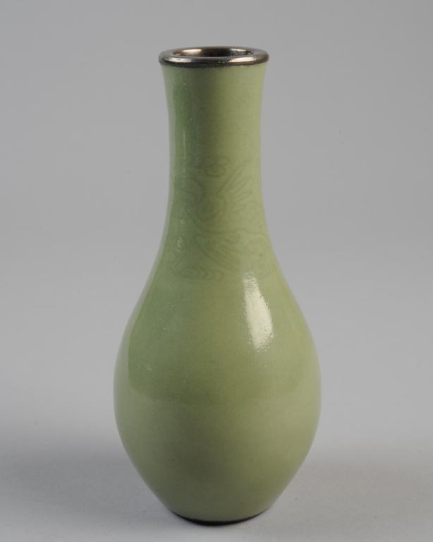 Chinese Carved Celadon Vase (1 of 5)