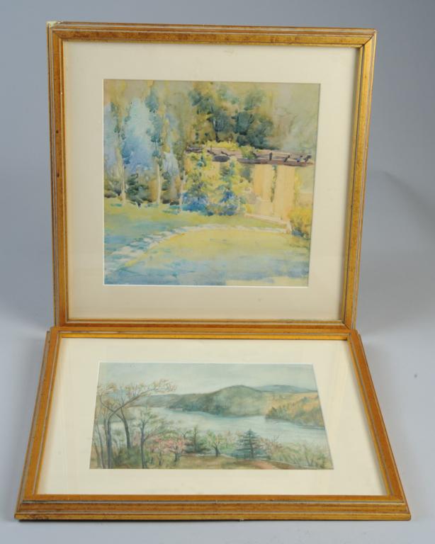 Two Framed Watercolor Landscapes (1 of 6)