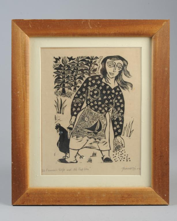 Antonio Frasconi Signed Woodcut (1 of 4)