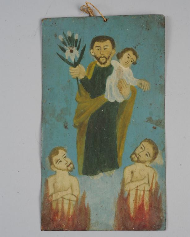 19th C. Mexican Retablo Painting (1 of 2)