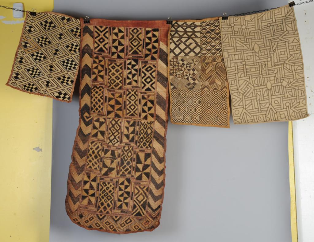 Lot Antique Kuba Shoowa Cut Pile Textiles + (1 of 13)