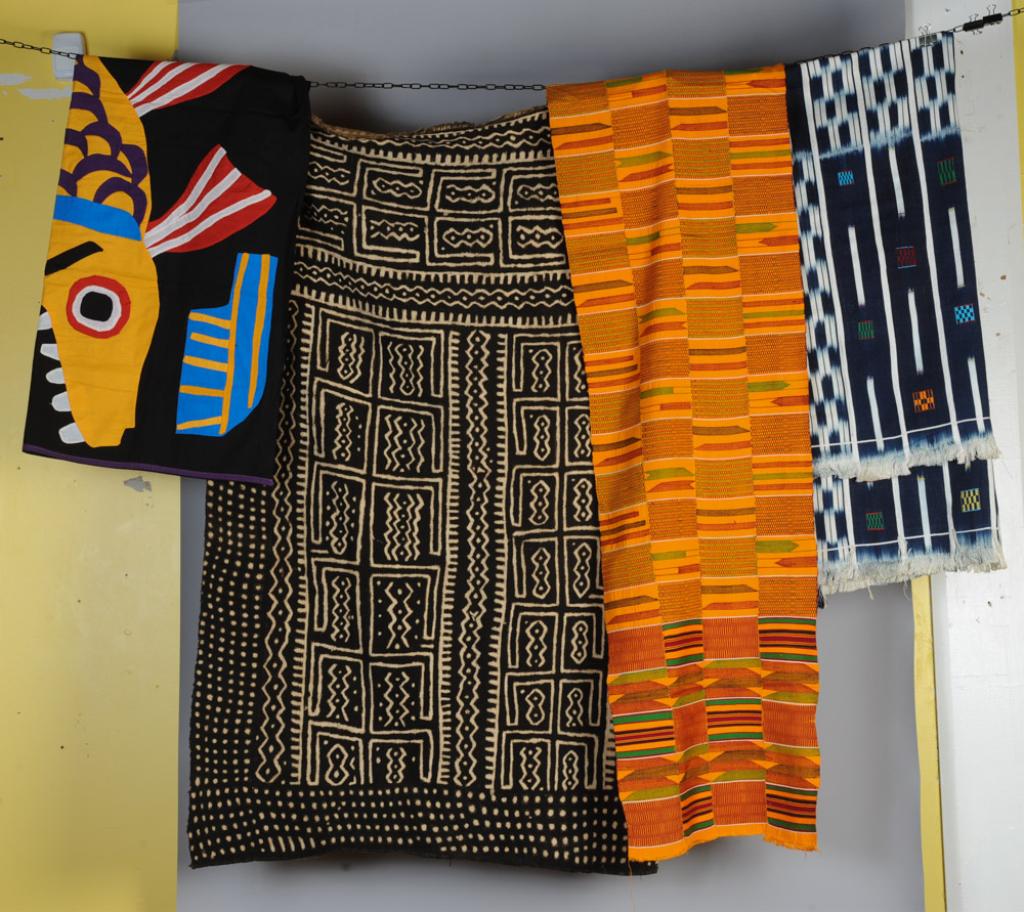 Lot African Textiles: Dahomey, Kente, Baule Ikat + (1 of 16)