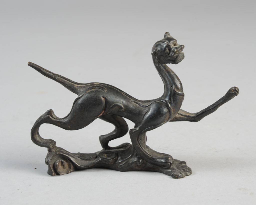 Chinese Bronze Chilong Dragon Brush Rest (1 of 5)