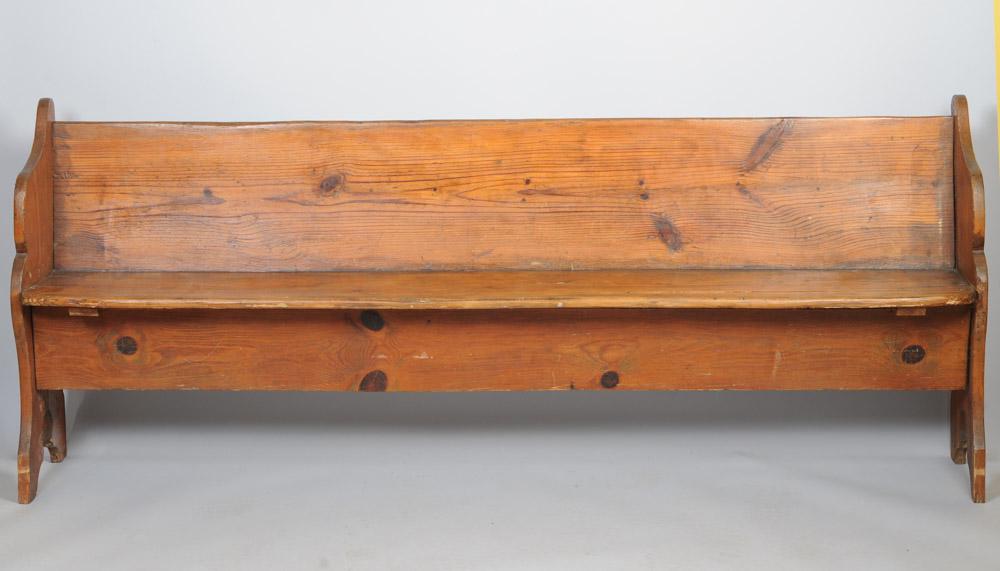 Antique Pine Bench / Pew (1 of 5)
