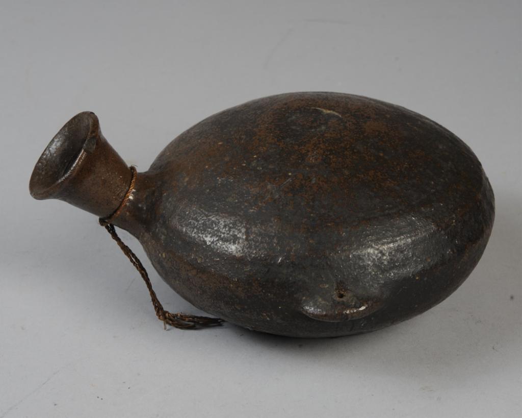 17th C. Korean Stoneware Flask (1 of 5)