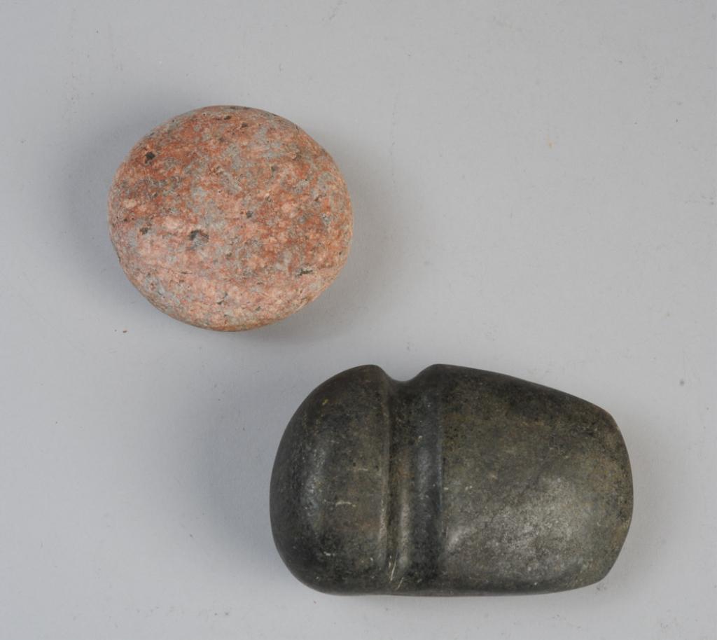 3/4 Grooved Stone Axe Head (1 of 2)