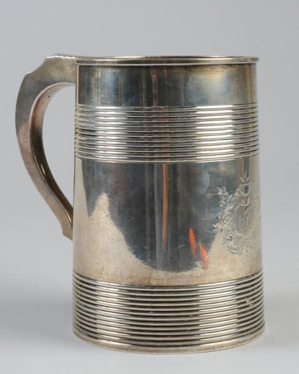 18th C. English George III Sterling Silver Tankard (1 of 8)