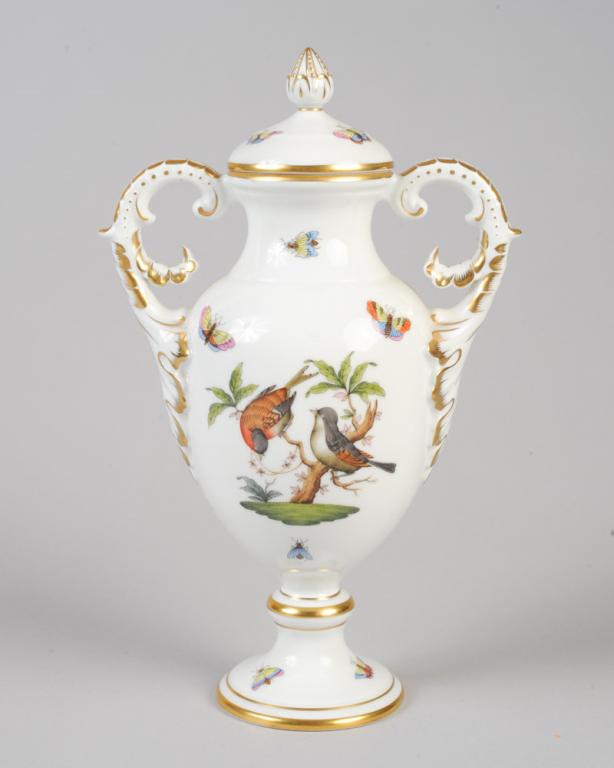 Herend Rothschild Bird Lidded Urn (1 of 7)