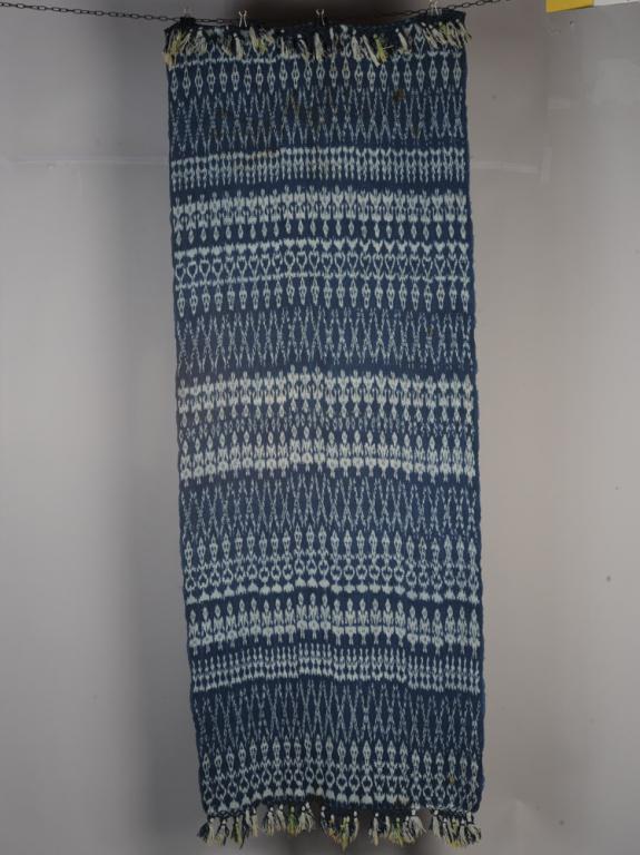 West Timor Indigo Ikat Shawl (1 of 15)