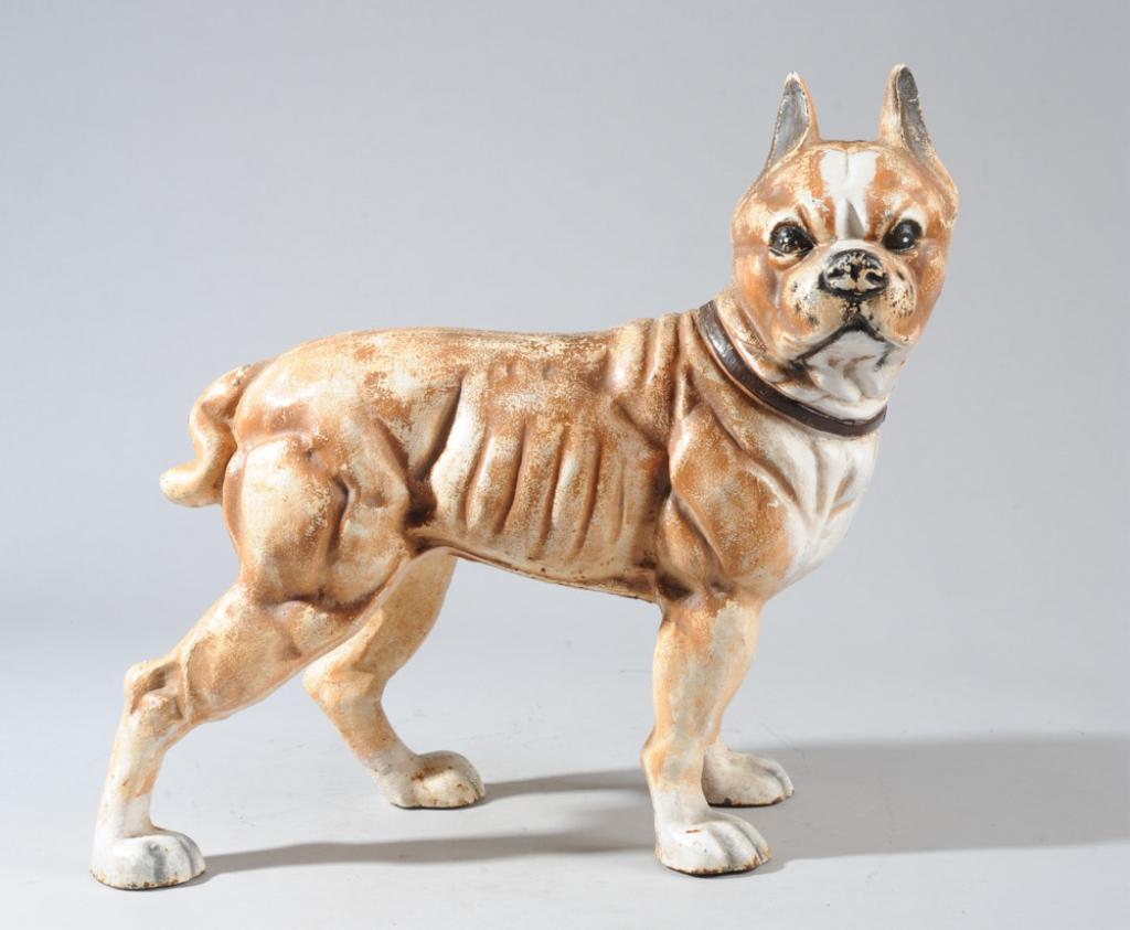 Large Boston Terrier Iron Doorstop 14" H (1 of 7)
