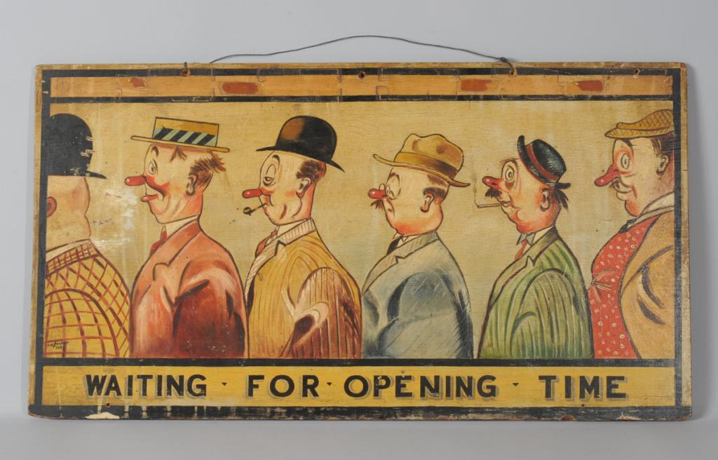 Vintage Pub Sign, Capt. Jacobs Flying Club