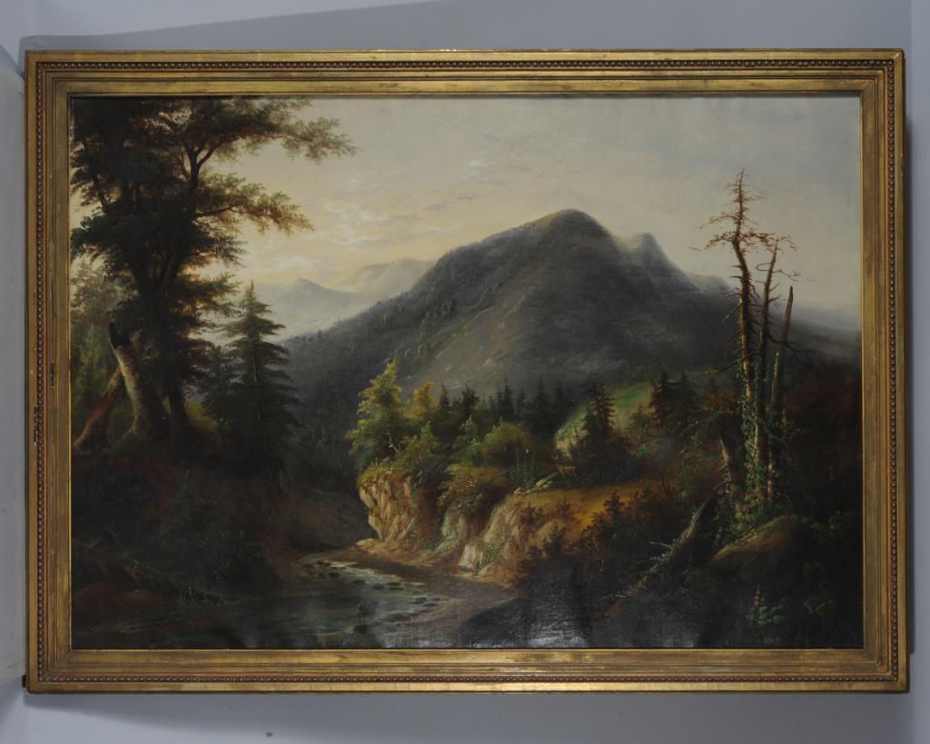 Large Landscape painting signed Duvall (1 of 4)