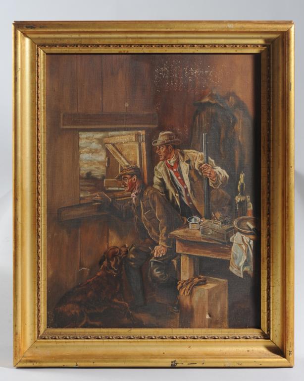 Early 20th C. Illustration? Art, Hunting Scene (1 of 5)