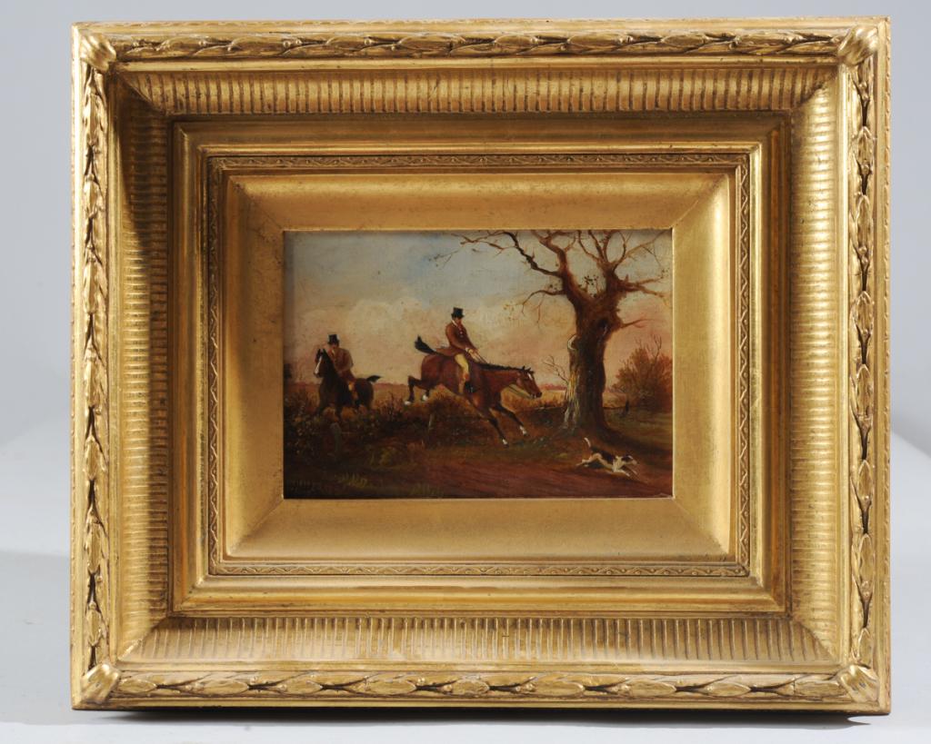 Henry Harris (1852 - 1926) Fox Hunt Painting (1 of 4)