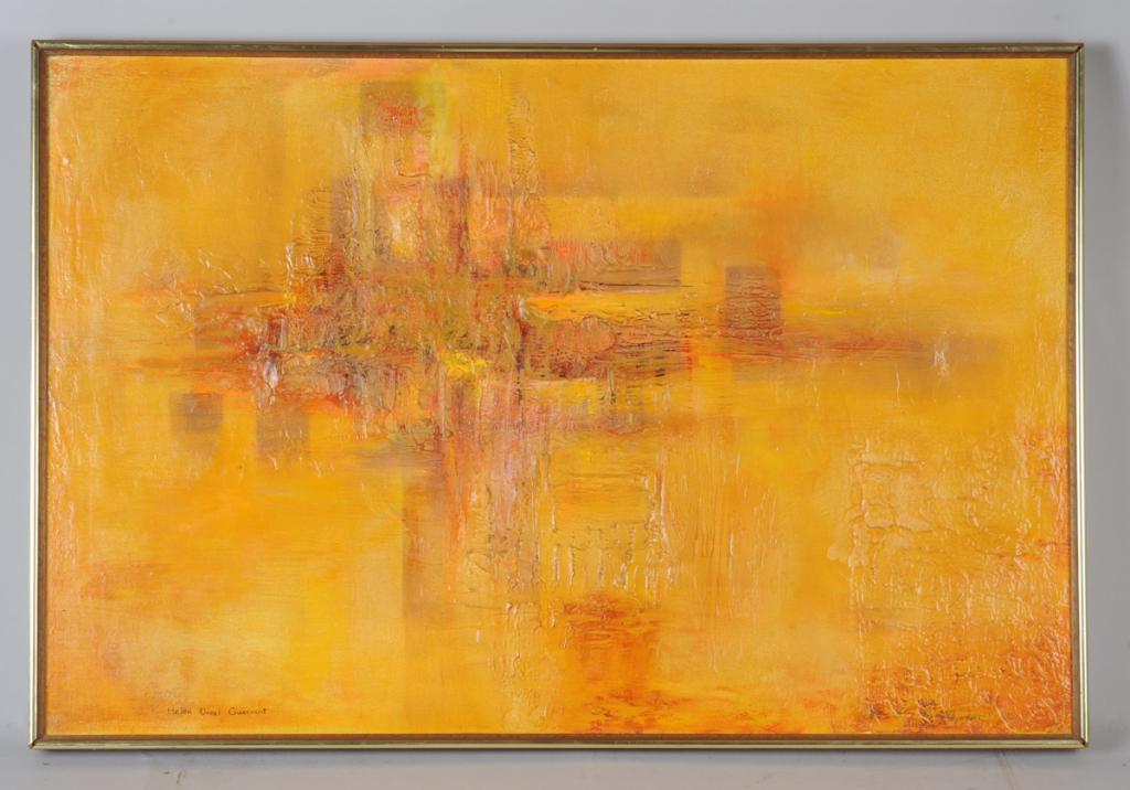 Helen Orzel Guerrant (1920-2001) Abstract Oil (1 of 4)