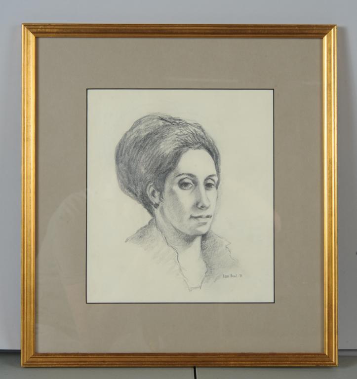 Louis Briel (1945-2021) Pencil Portrait (1 of 3)