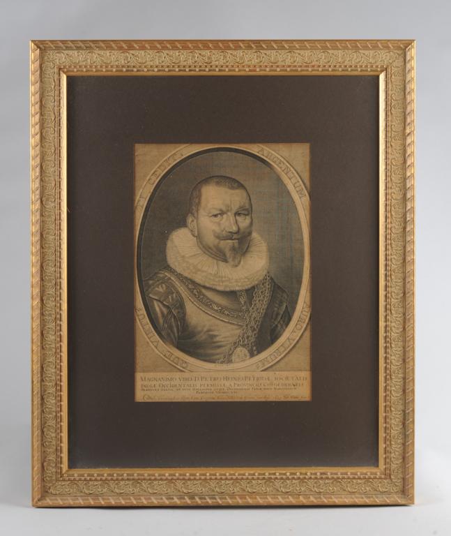 17th C. Dutch Engraving Portrait of Piet Hein (1 of 3)