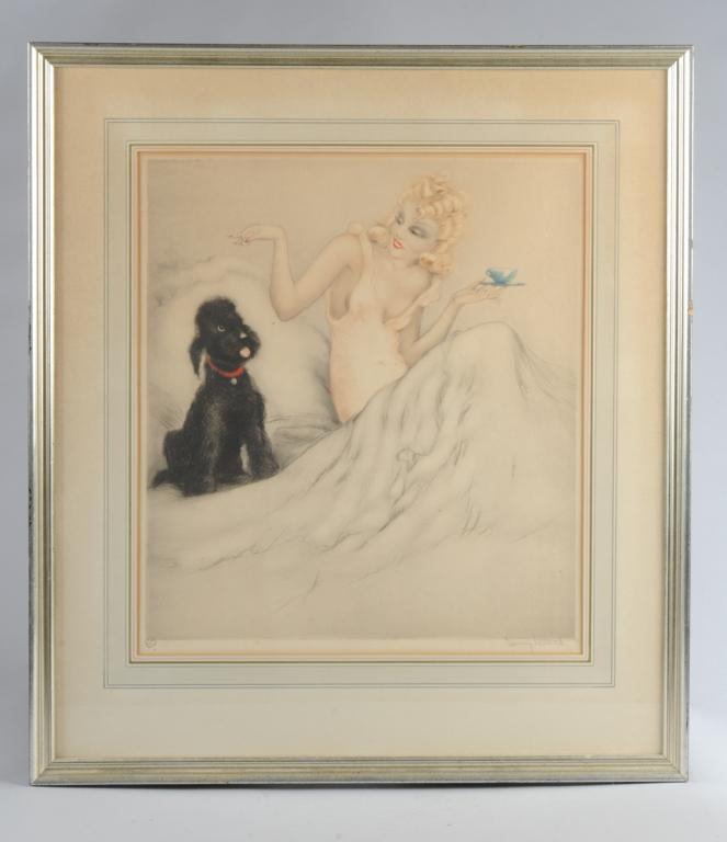 Louis Icart, "Morning Coffee" 1940 etching (1 of 4)