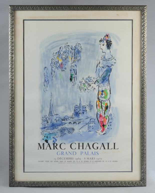 Marc Chagall Signed Original Lithograph Poster (1 of 4)
