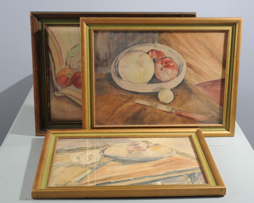 3 Original Watercolor Still Life Paintings (1 of 6)