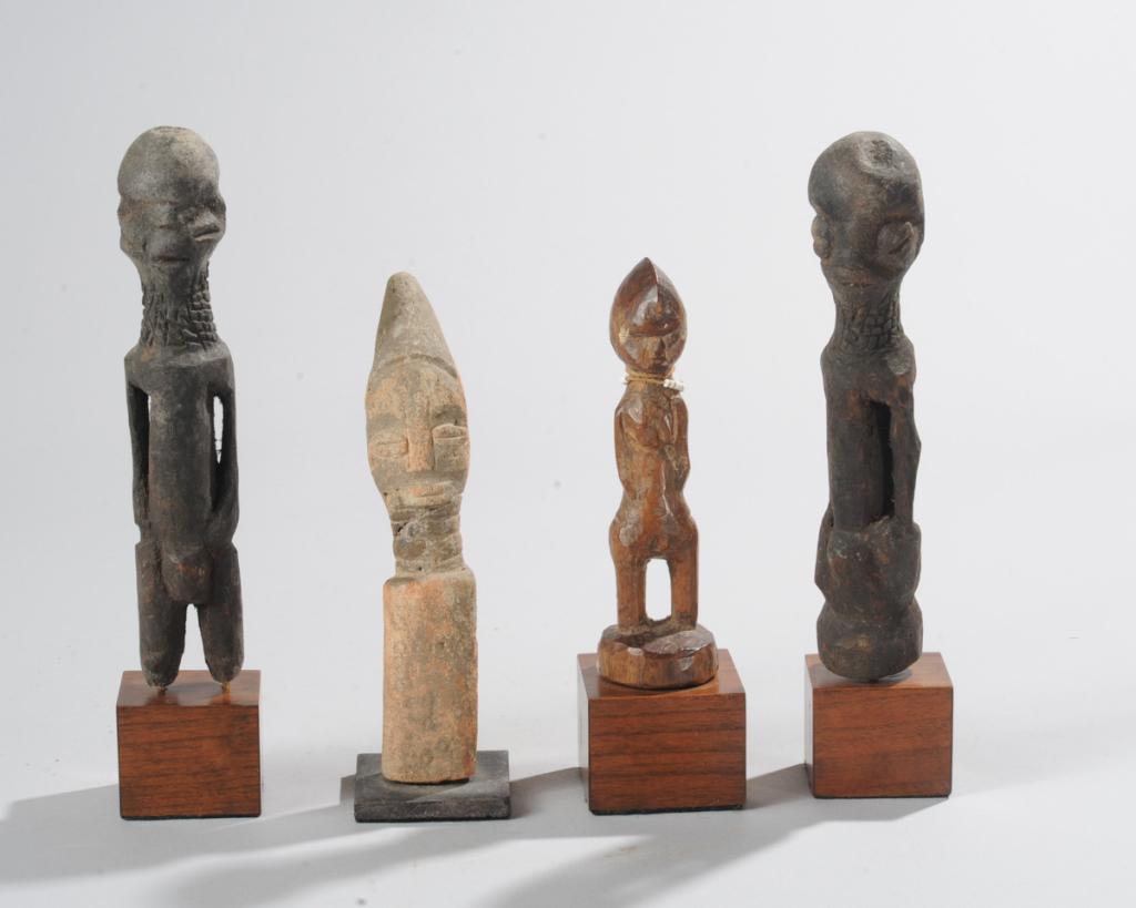 Four Carved African Figures (1 of 1)