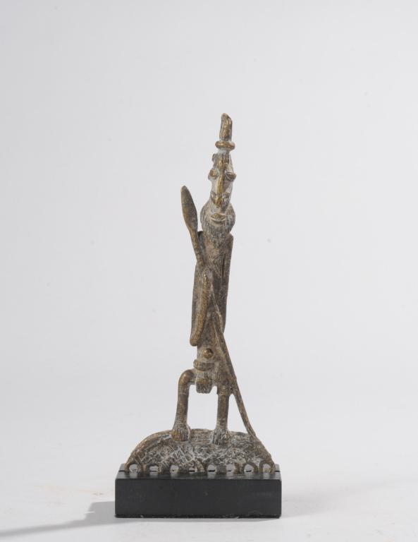 Dogon Bronze Hunter Statuette (1 of 3)