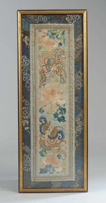 Chinese Qing Silk Embroidered Textile (1 of 4)