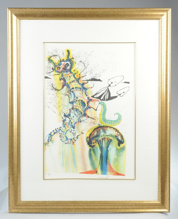 Salvador Dali Alice in Wonderland Lithograph (1 of 6)